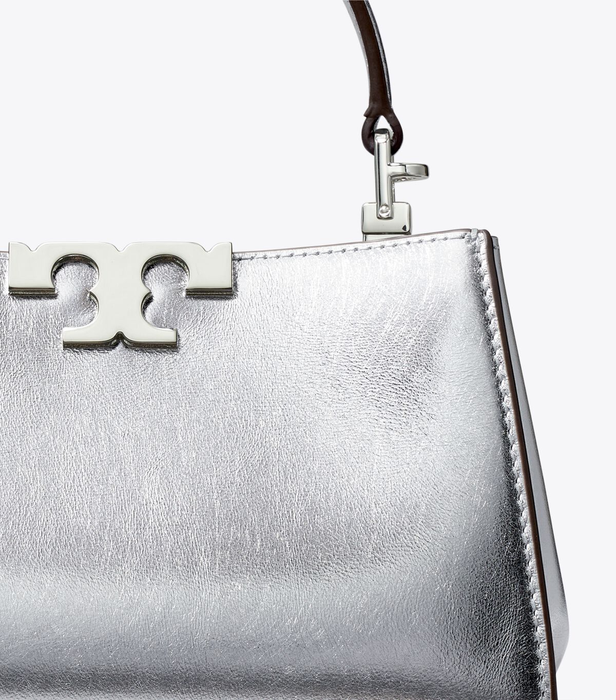 tory burch mini eleanor metallic satchel
