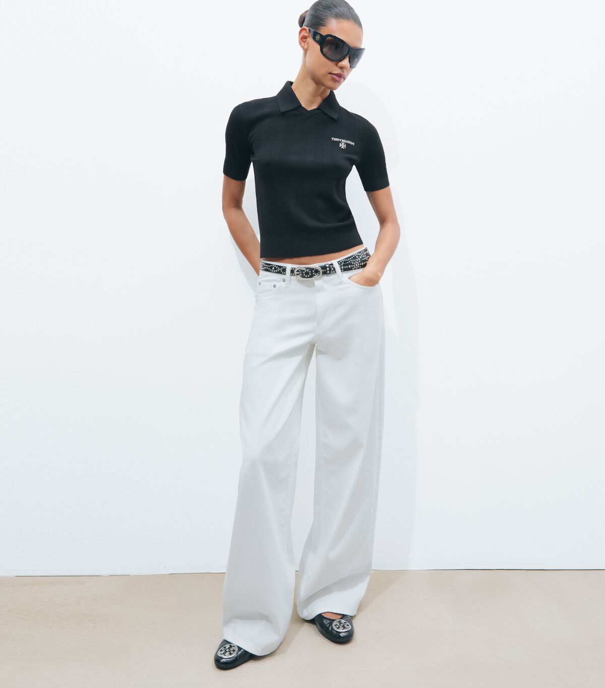 tory burch simone wool polo