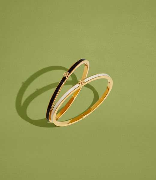 tory burch icon thin enamel bracelet