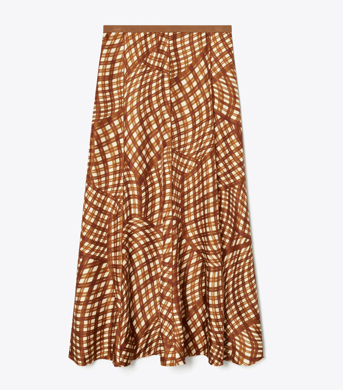 tory burch printed silk twill skirt