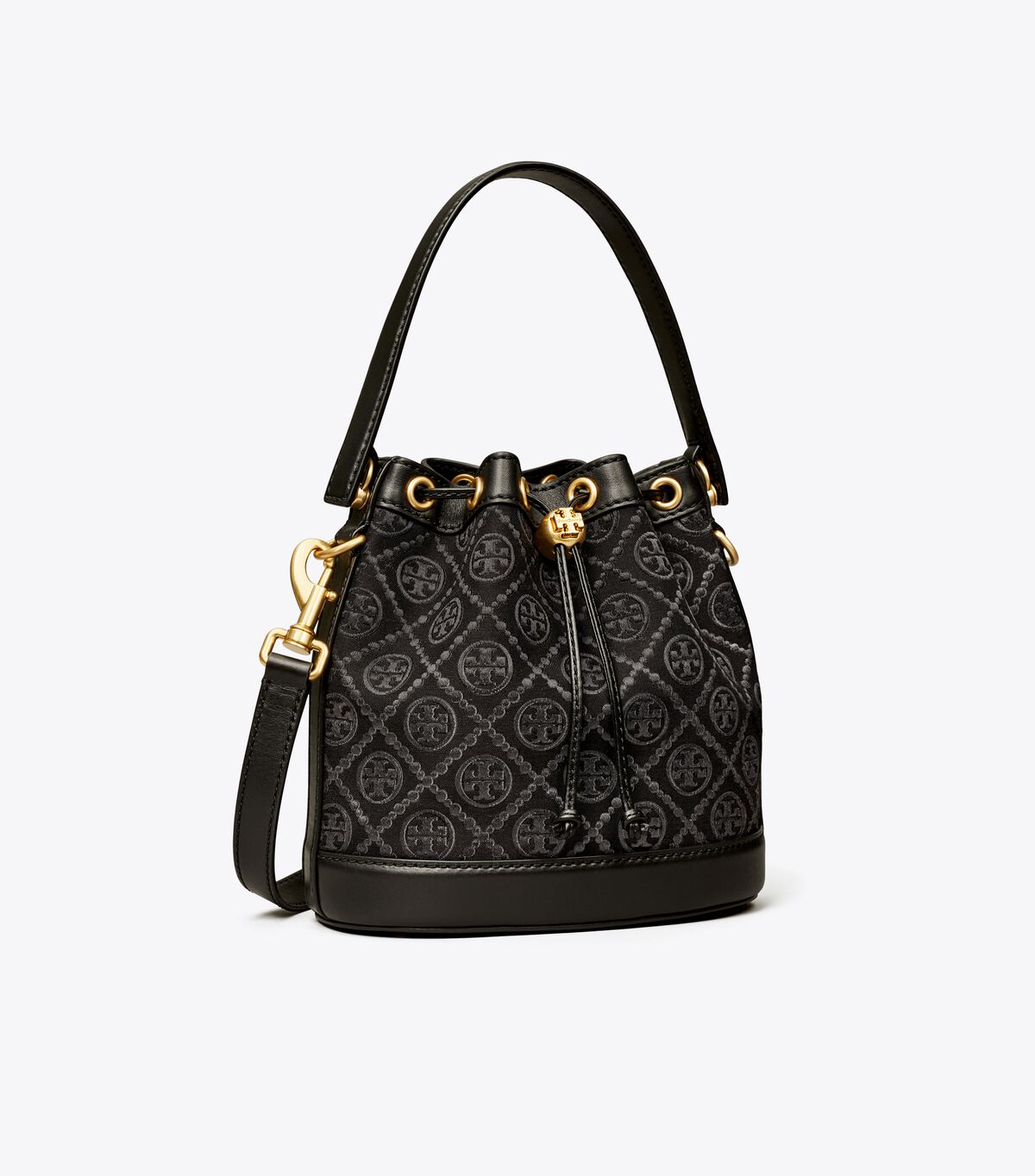 tory burch t monogram bucket bag