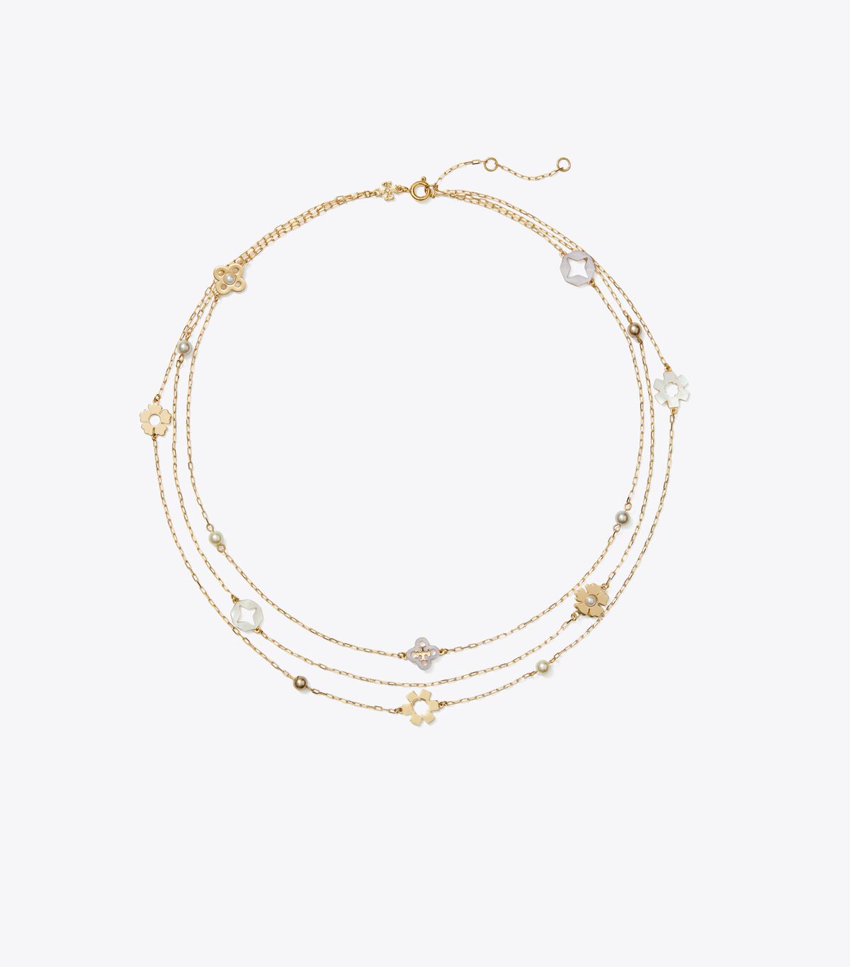 Forget Me Not Multi-Strand Necklace tory burch forget me not multi strand necklace