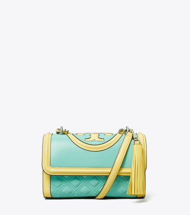 Small Fleming Patent Border Convertible Shoulder Bag