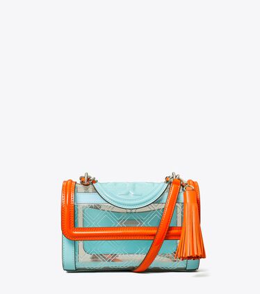 Small Fleming Clear Convertible Shoulder Bag