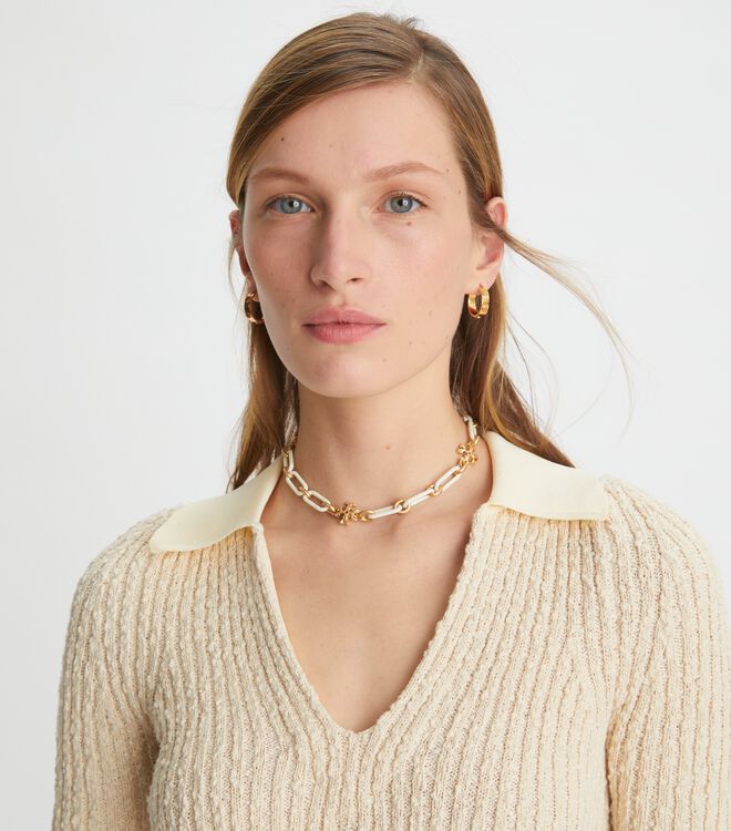 Roxanne Chain Short Necklace | Accessories | Tory Burch