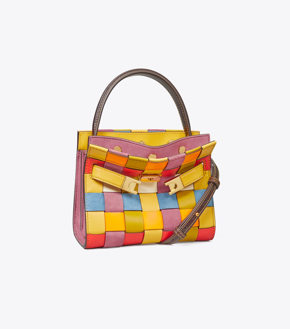 Lee Radziwill Woven Petite Double Bag tory burch lee radziwill woven petite double bag
