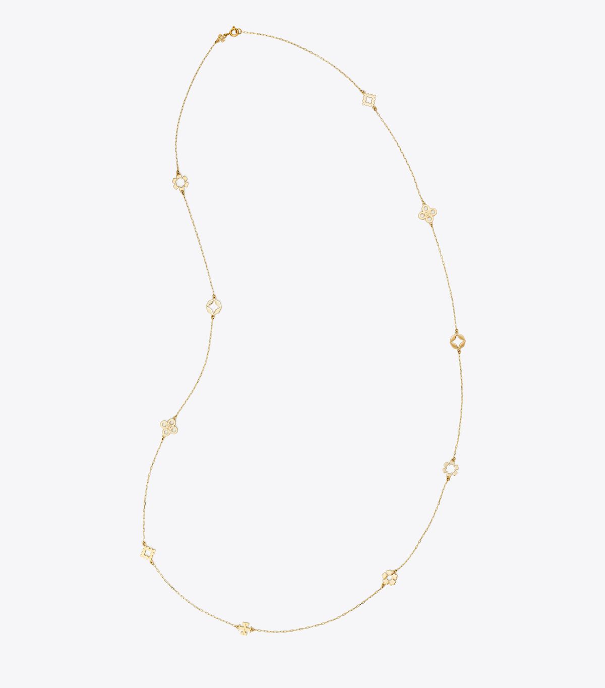 tory burch forget me not long necklace