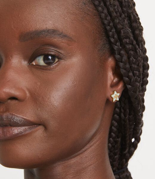 tory burch forget me not enamel stud earrings