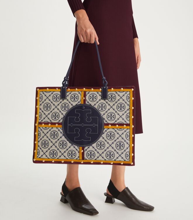 Ella Monogram Quadrant Tote Bag | Totes | Tory Burch