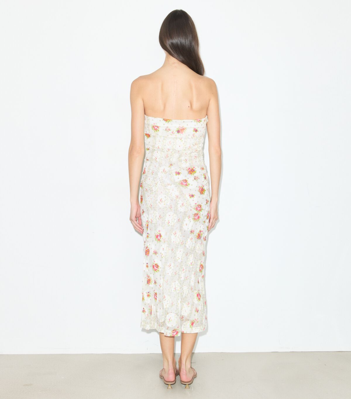 Strapless Cotton Jacquard Dress tory burch strapless cotton jacquard dress
