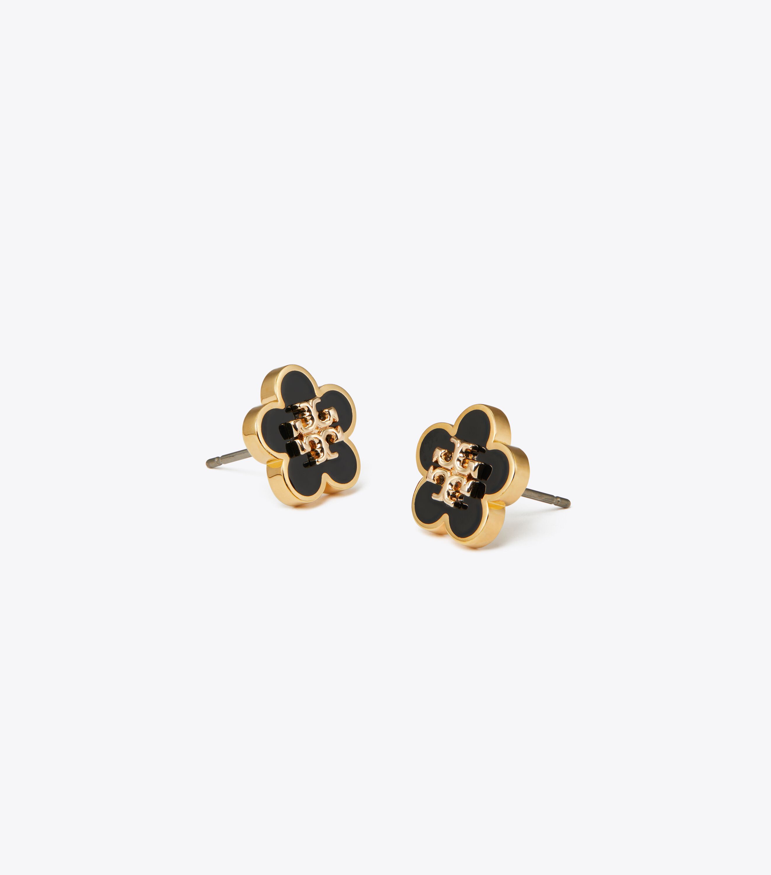 TORY BURCH｜FASHION PROPS (KIRA ENAMEL CIRCLE-STUD EARRI Tory Burch Women's Kira Enamel Circle Stud Earrings, Metal