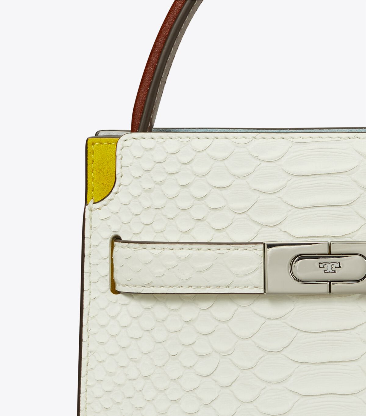 tory burch petite lee radziwill snake embossed double bag