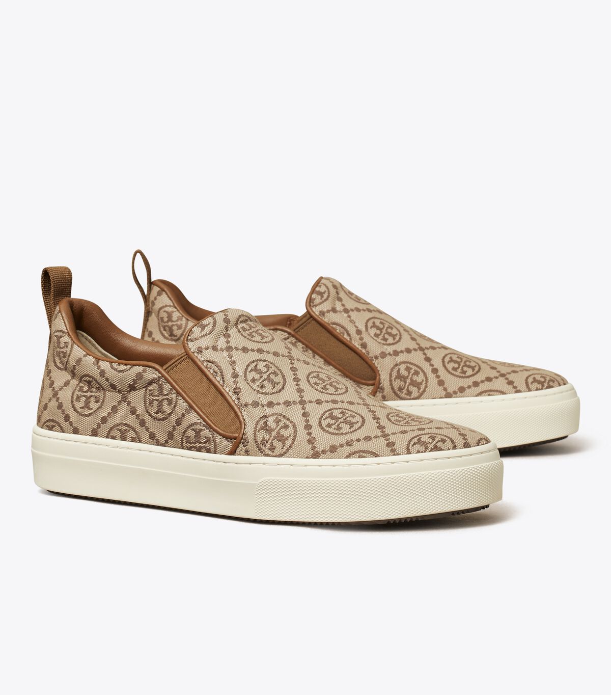 tory burch t monogram slip on sneaker