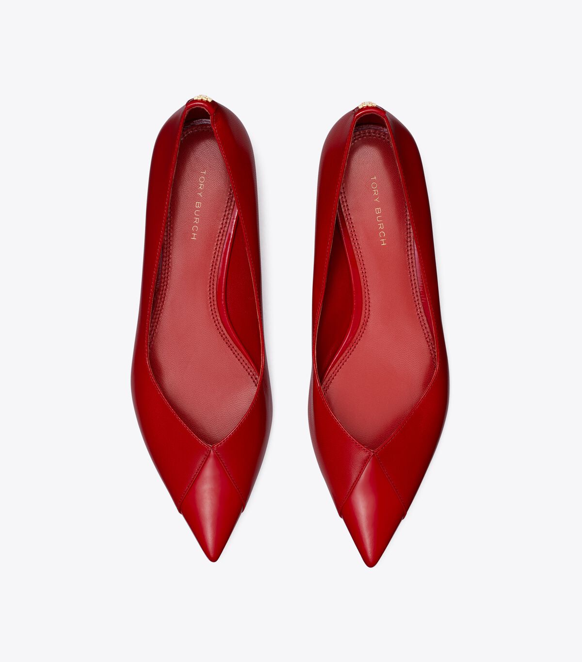 tory burch triangle pointed flat