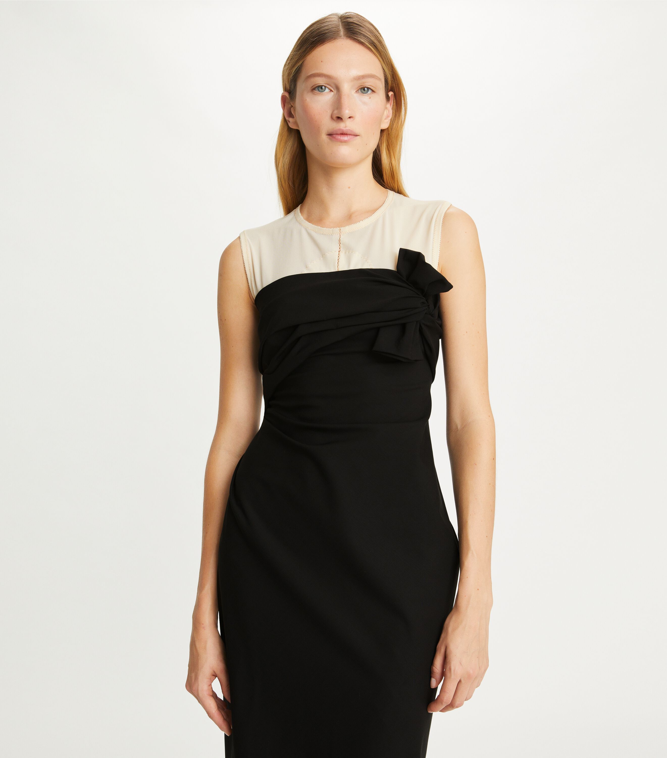 Tory Burch Knotted Stretch Wool Dress Tory Burch KW