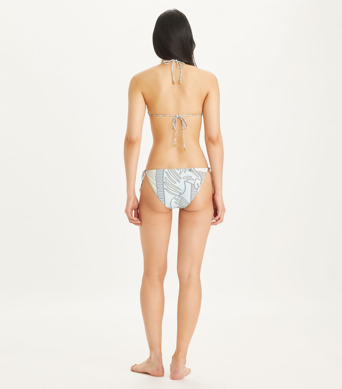 tory burch printed sting bikini top