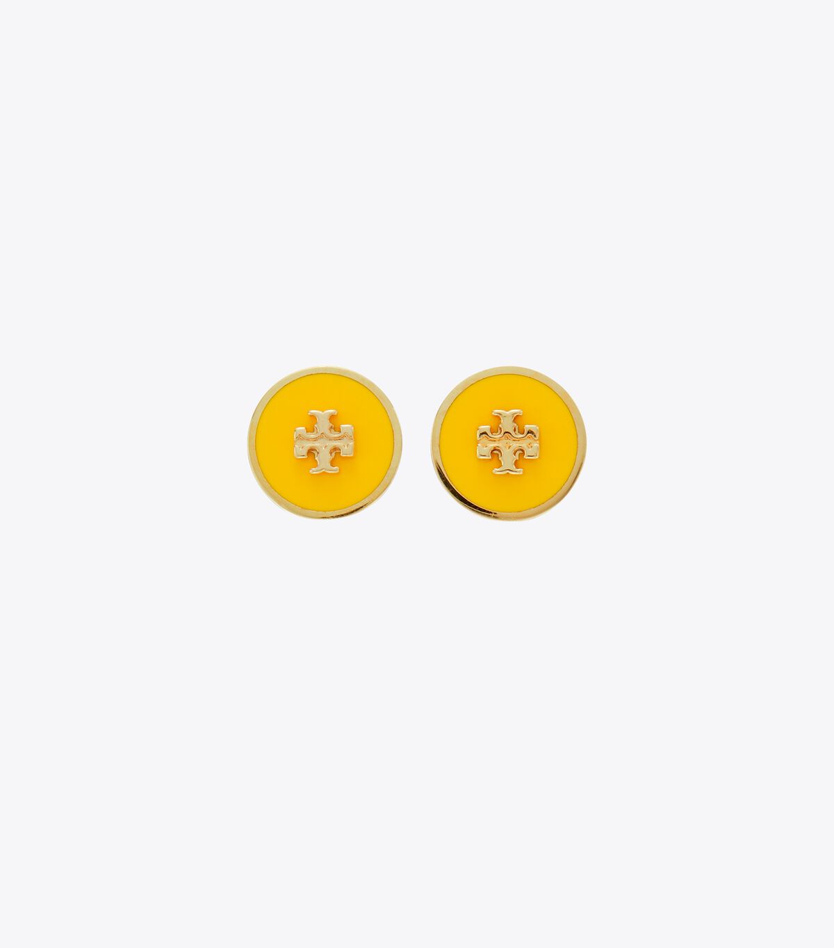tory burch kira enameled circle stud earring