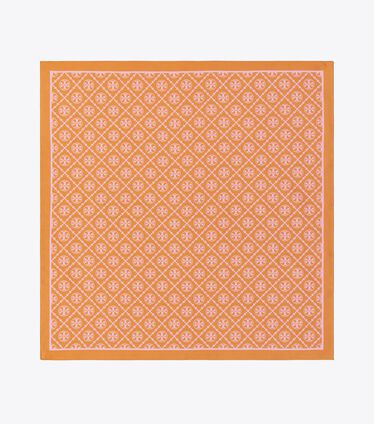 T Monogram Two-Tone Scarf