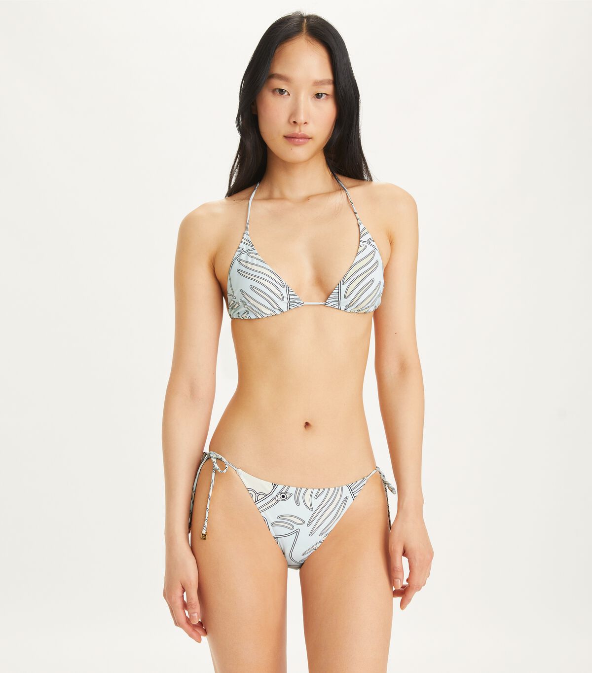 tory burch printed sting bikini top
