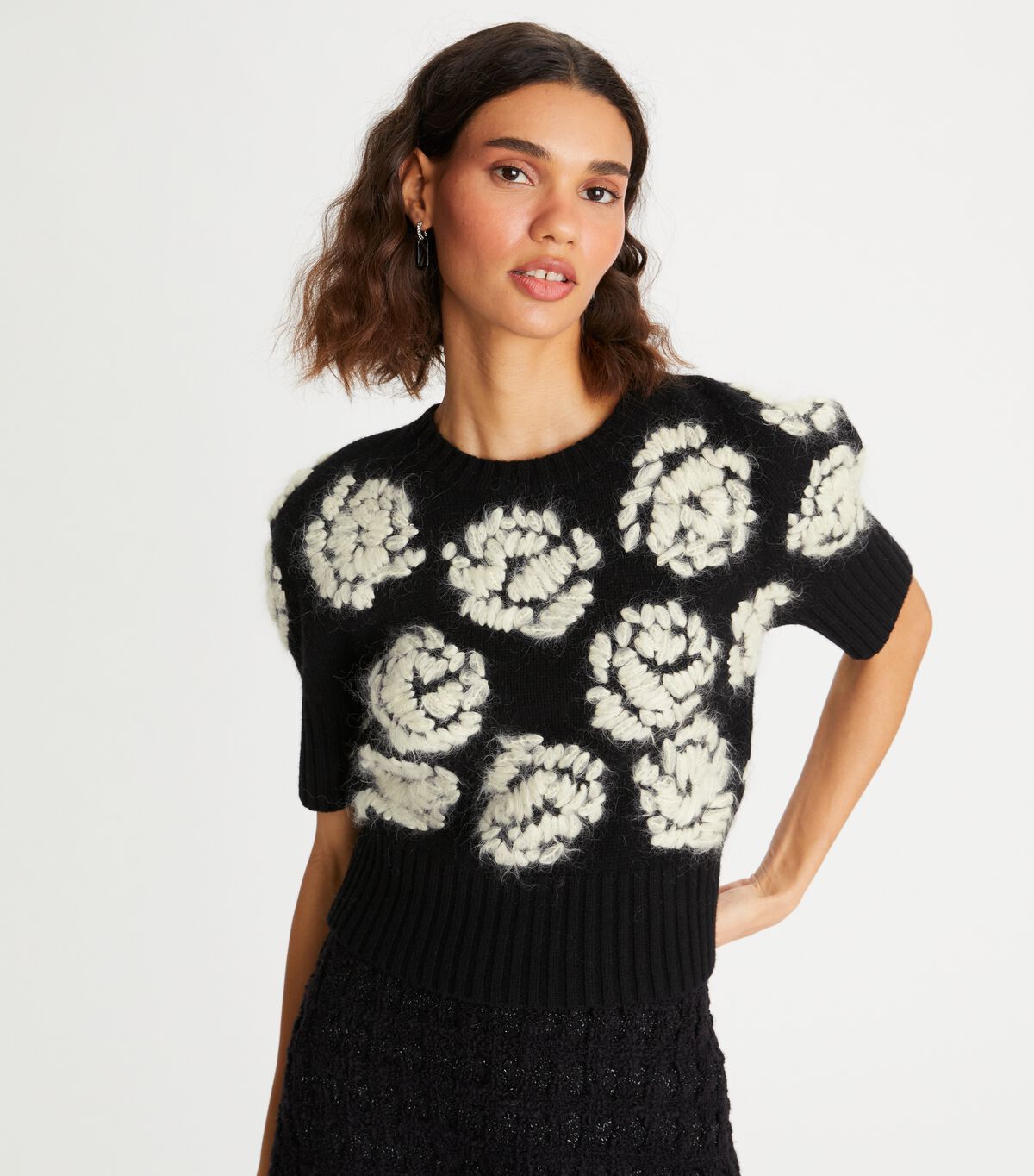 tory burch rose embroidered sweater