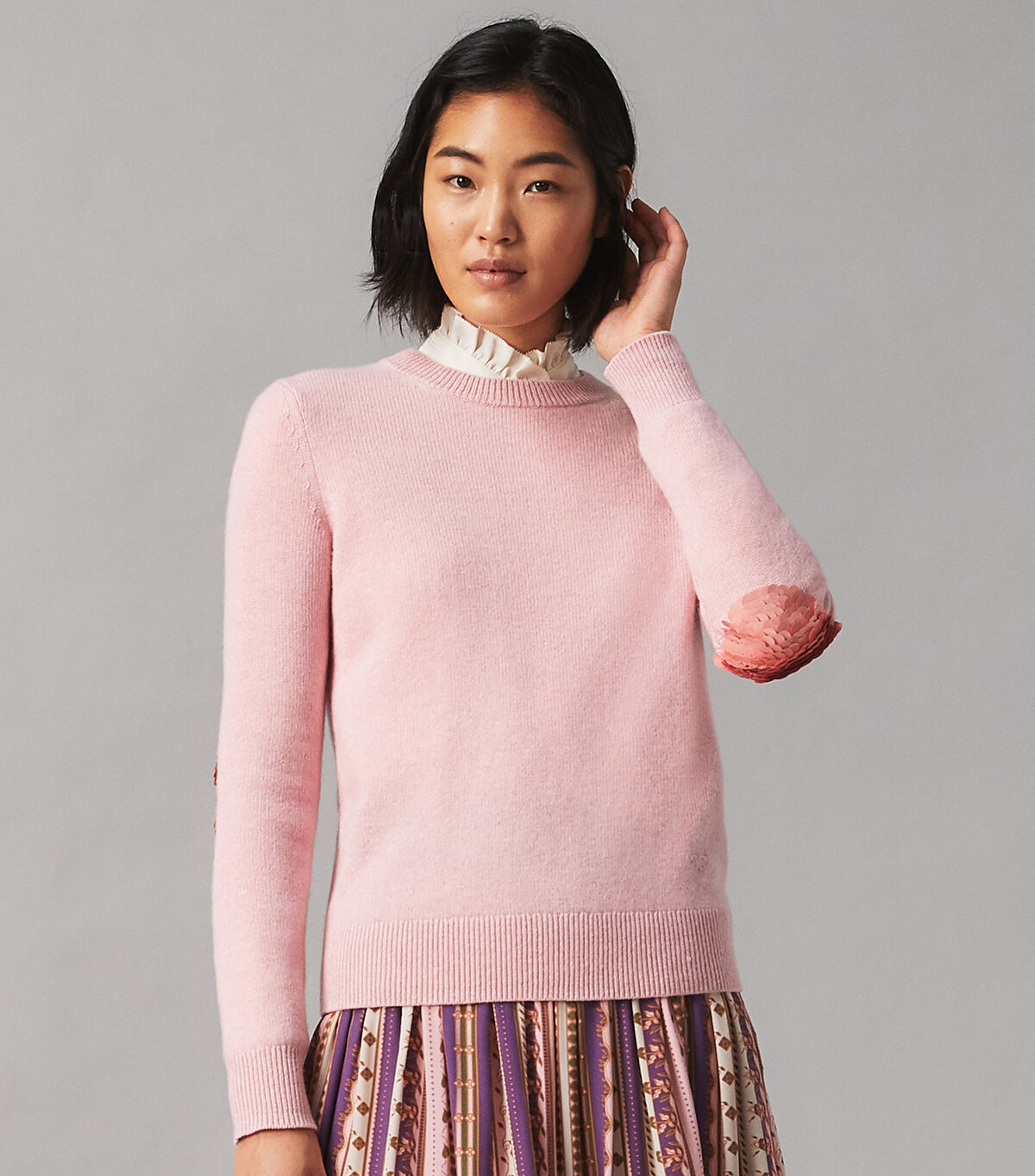 Cashmere Sweater with Sequins
