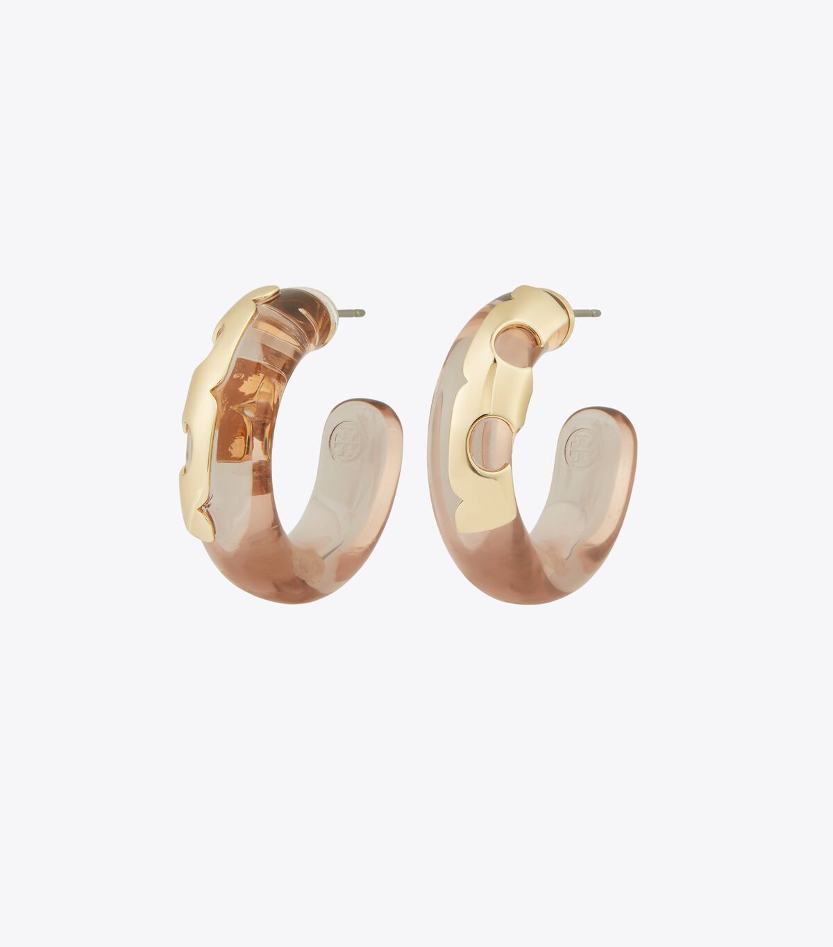 tory burch resin hoop earring