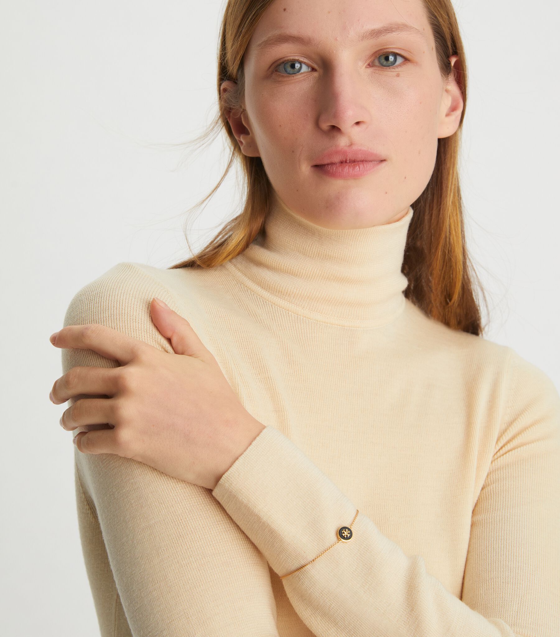 Kira Enamel Chain Bracelet, Tory Gold / New Ivory | Tory Burch KW