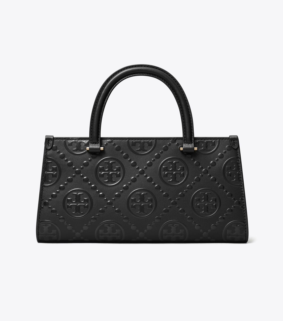 tory burch t monogram embossed small rectangular tote