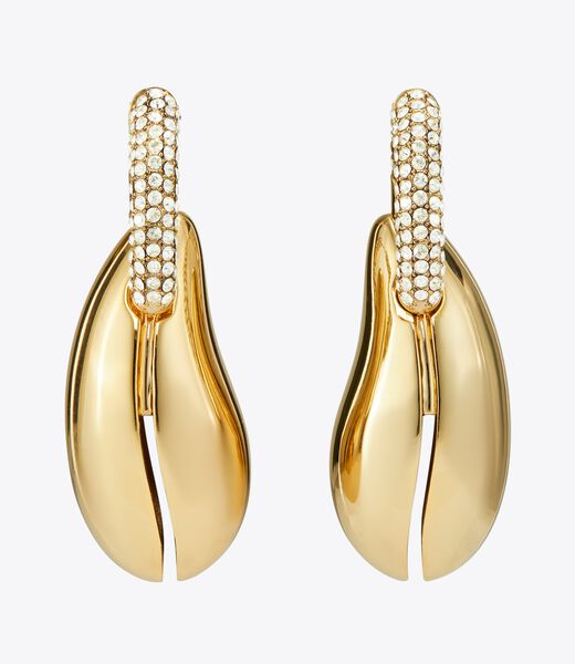 tory burch wave hoop earring