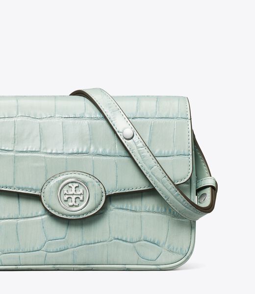 tory burch robinson croc embossed convertible shoulder bag