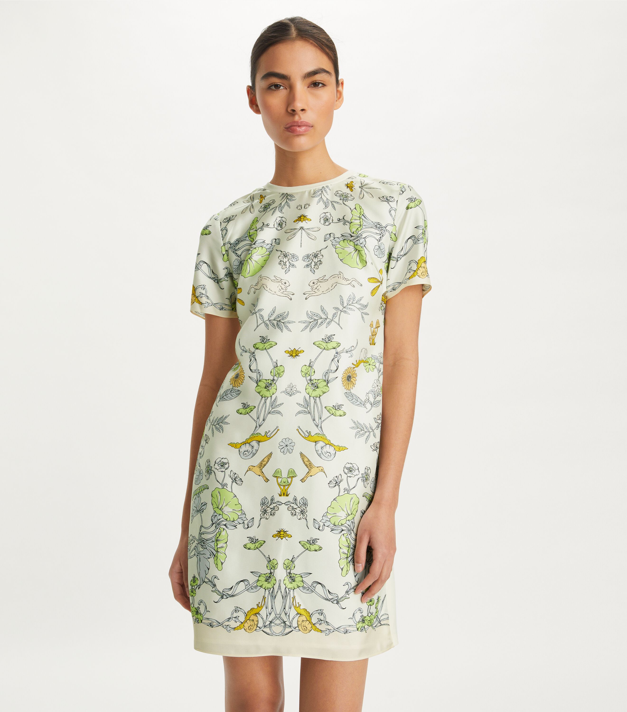 Tory burch silk shirt dress best sale