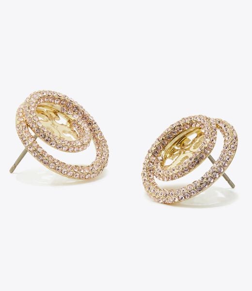tory burch miller pav   double ring stud