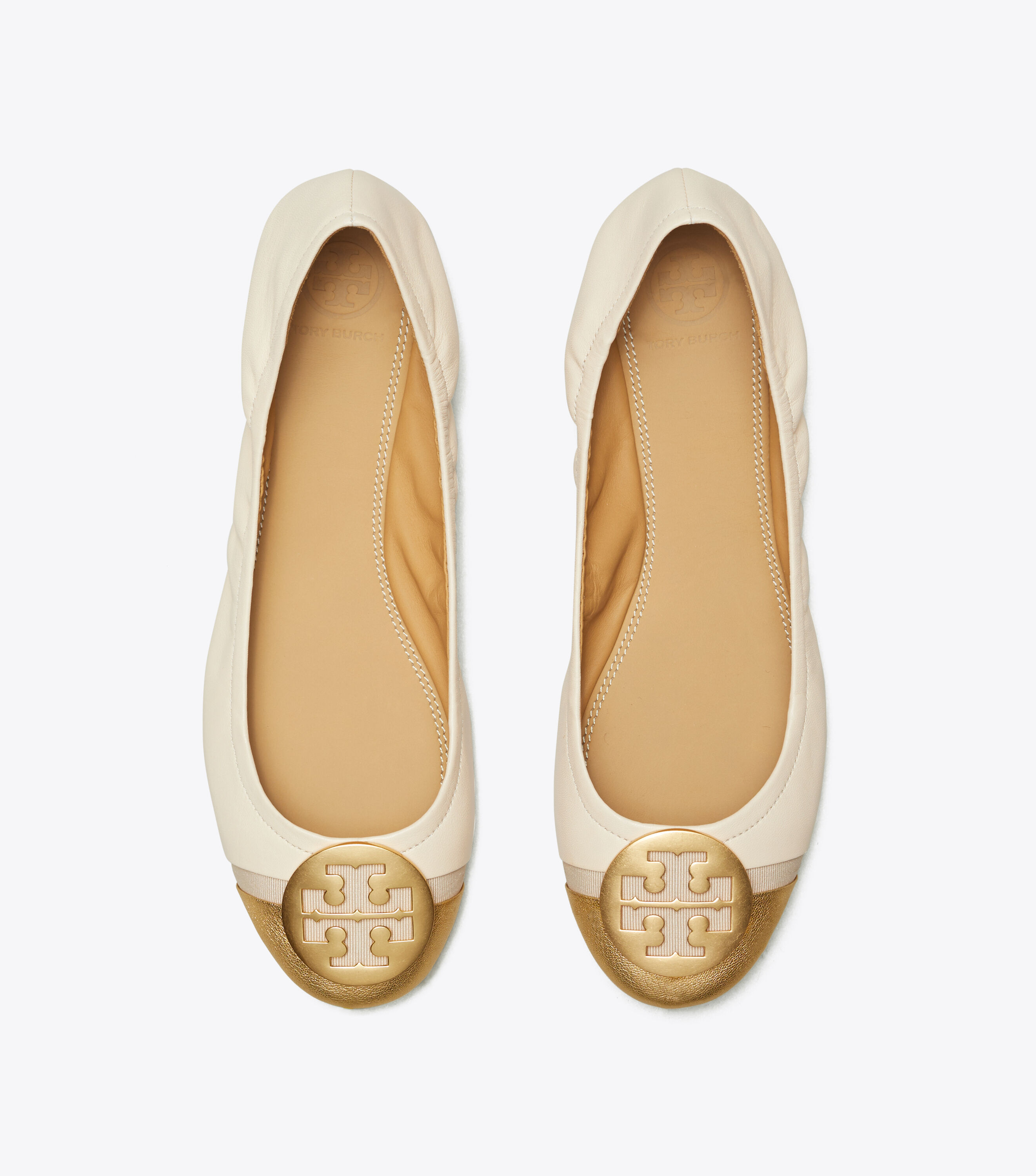 Tory burch women's minnie best sale cap toe ballet flats