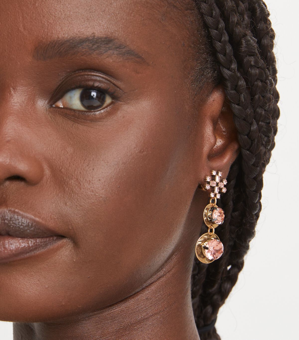 tory burch small crystal drop earring