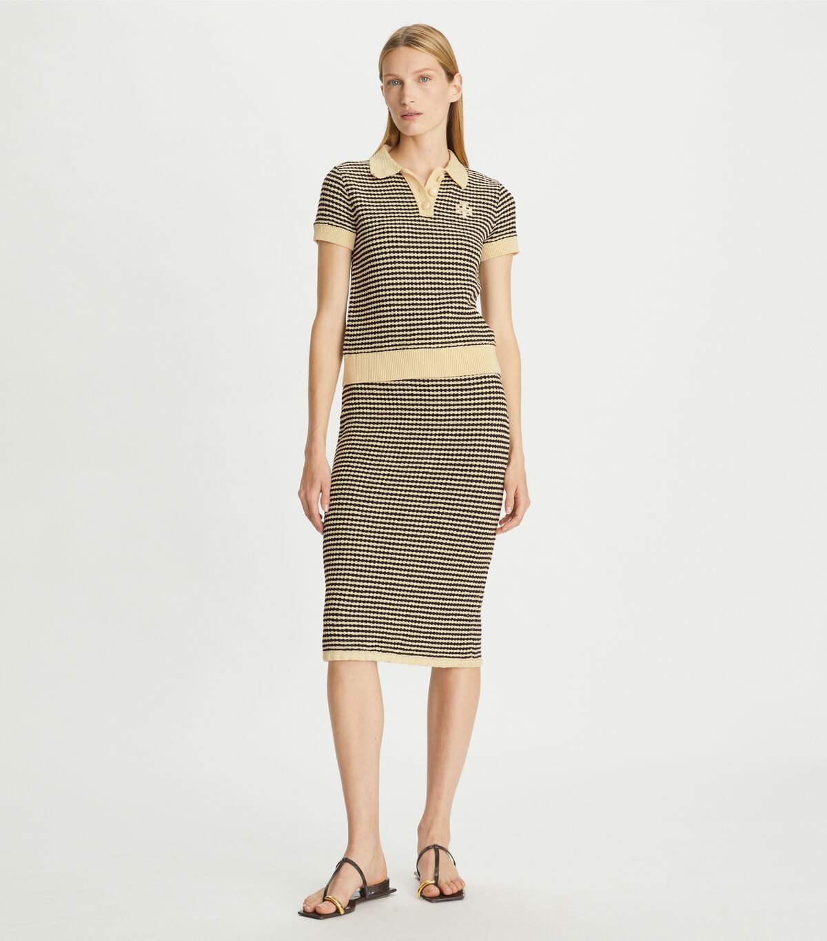 tory burch crochet skirt