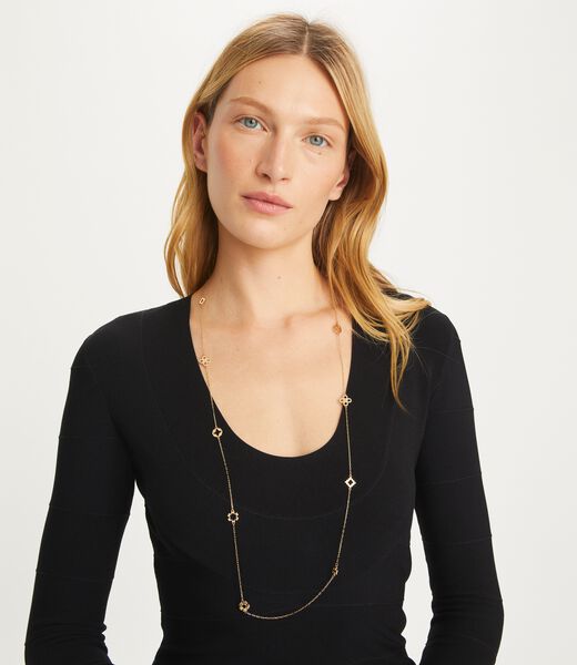tory burch قلادة طويلة فورجت مي نوت