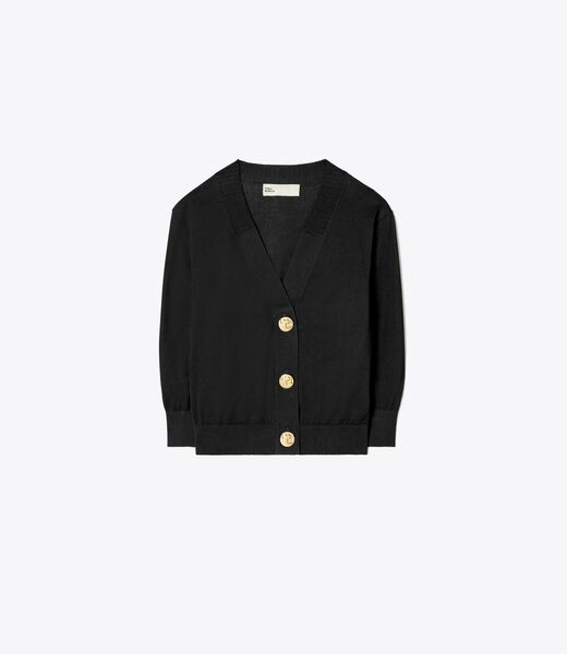 Cropped Cotton Cardigan