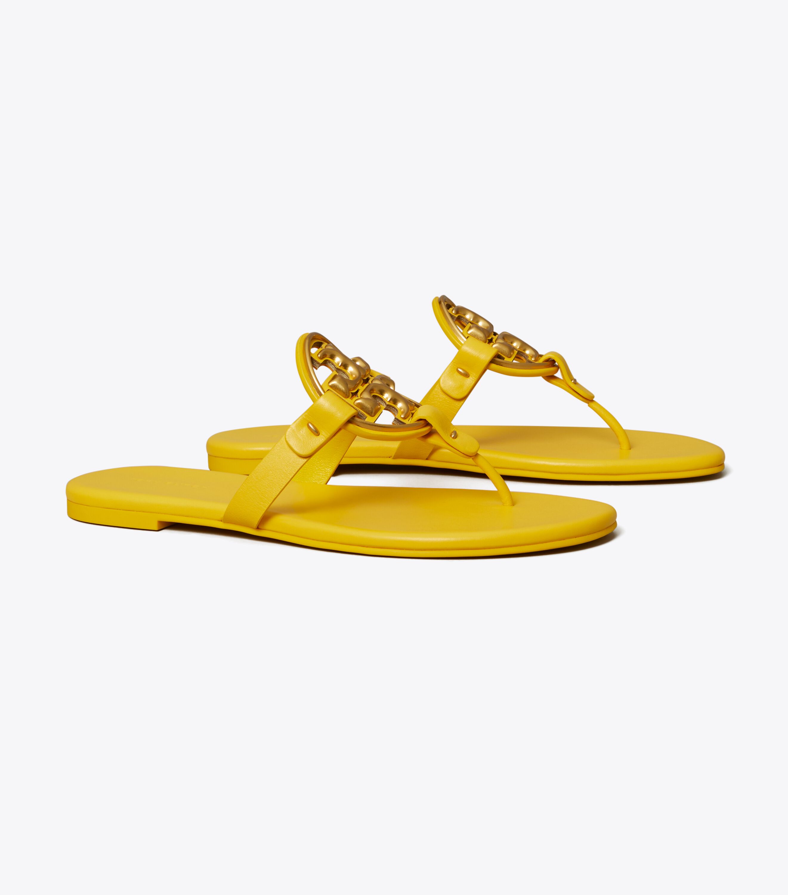 Tory burch miller metal logo sandal on sale
