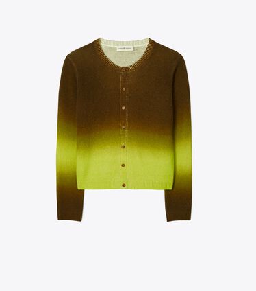 Dip-Dye Cashmere Cardigan