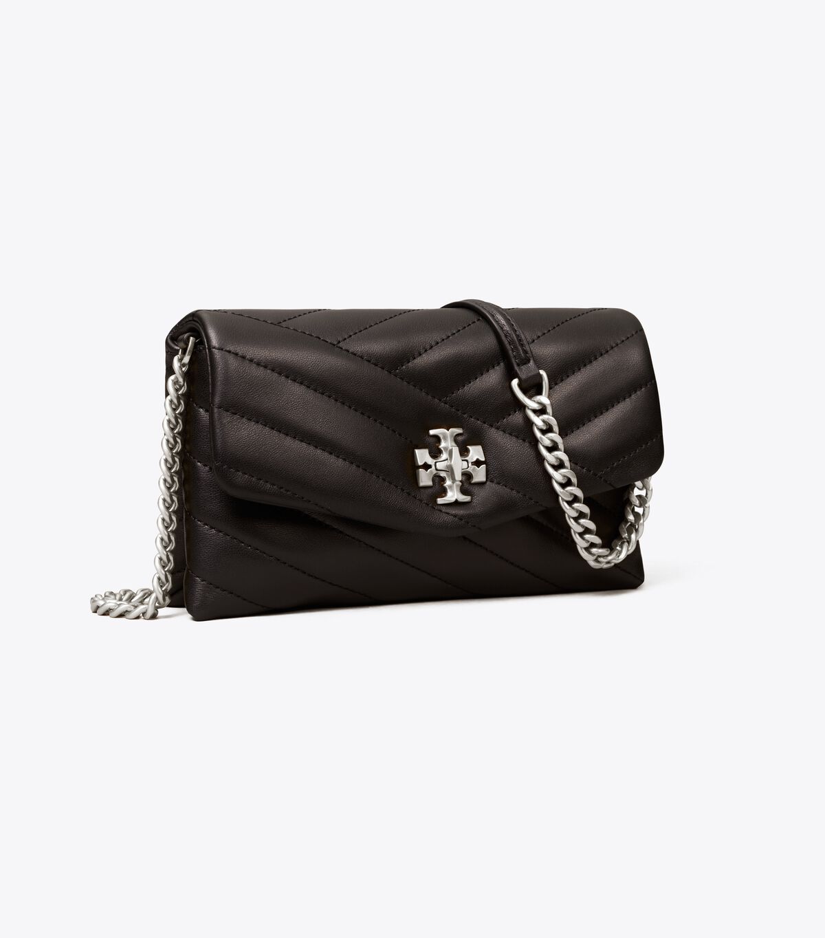 tory burch kira chevron chain wallet