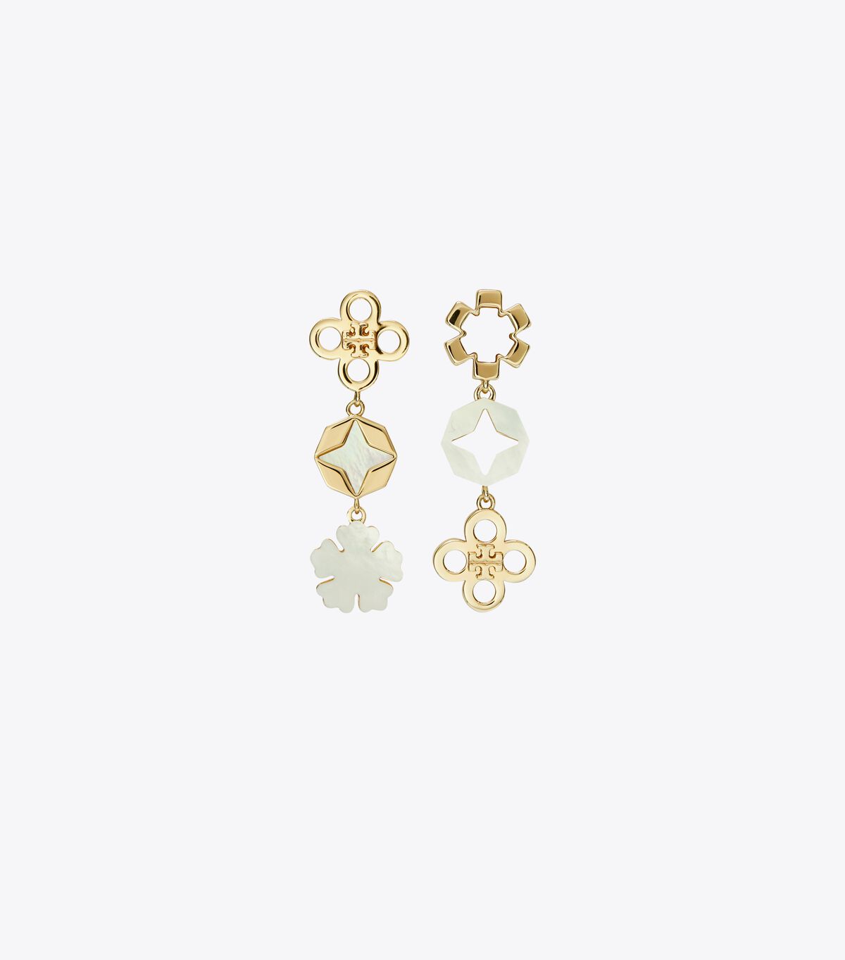 tory burch kira clover linear earring