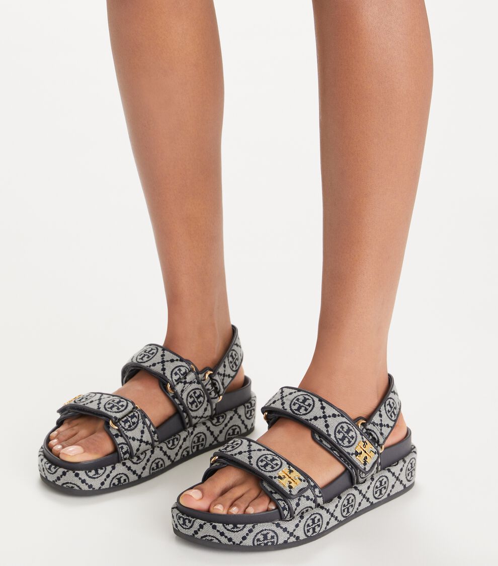T Monogram Kira Sport Sandal, Perfect Navy Tory Burch KW