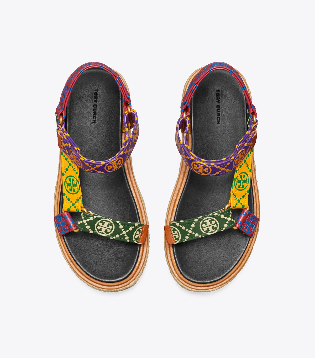 tory burch t monogram rope sport sandal