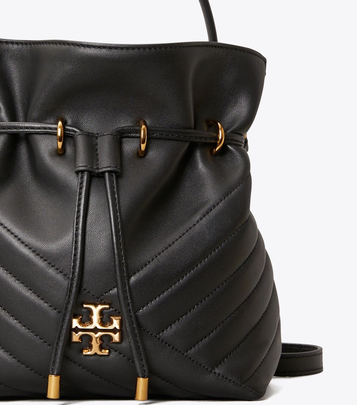 tory burch kira chevron mini bucket bag