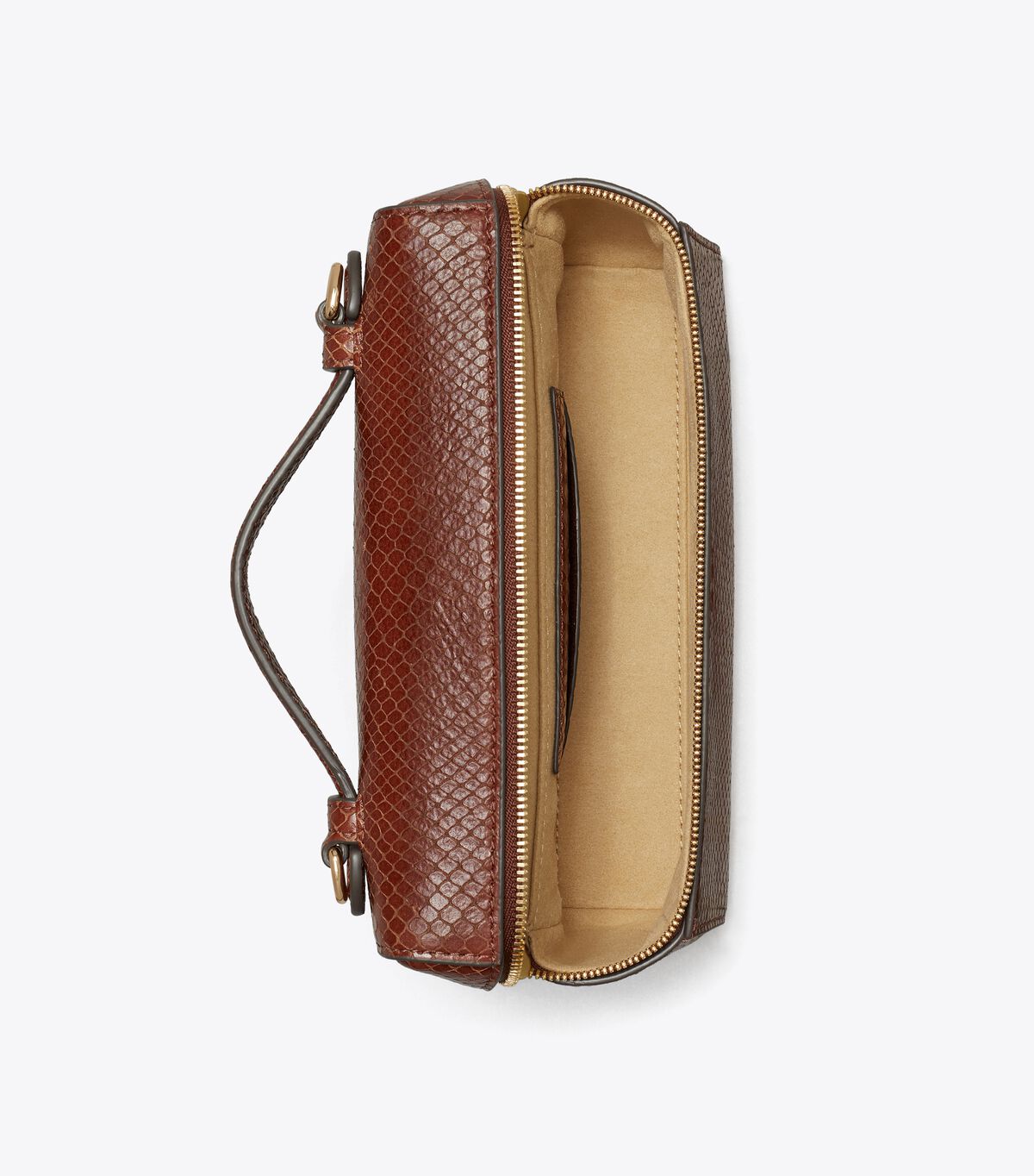 Romy Snake-Embossed Slim Top Handle tory burch romy snake embossed slim top handle