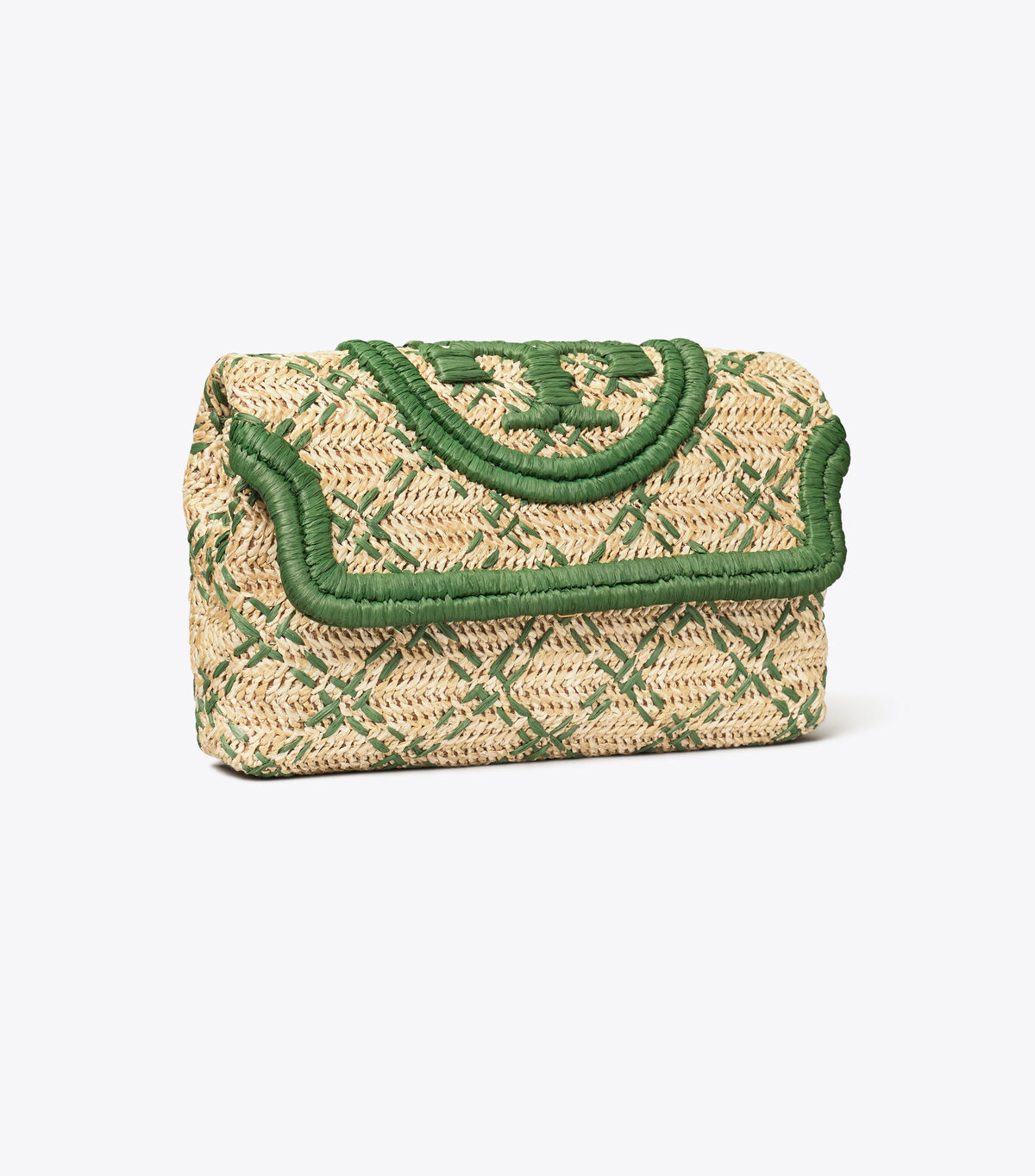 tory burch fleming soft straw clutch