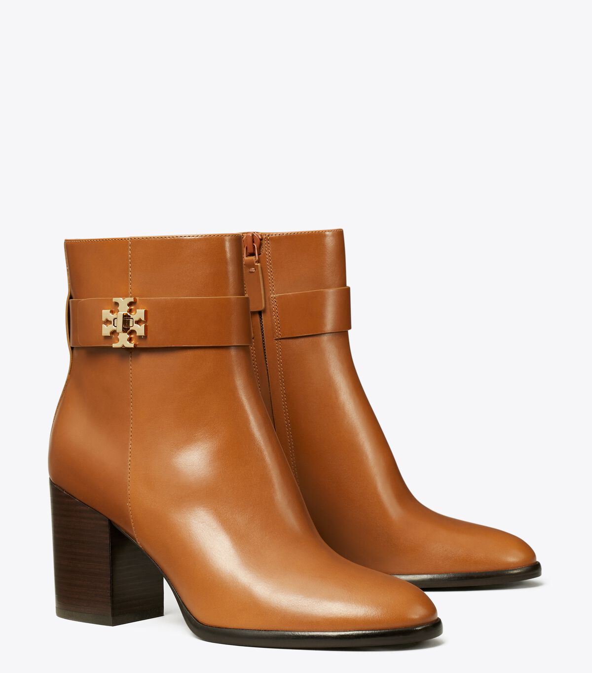 tory burch turnlock heeled ankle boot