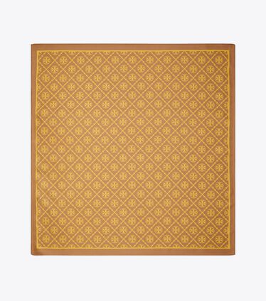 T Monogram Two-Tone Scarf