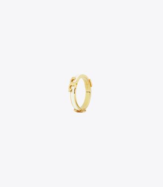 Serif-T Enameled Stackable Ring
