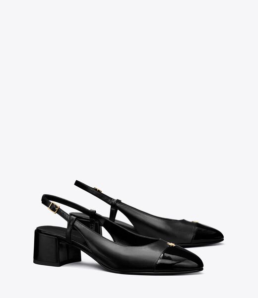 tory burch cap toe slingback pump